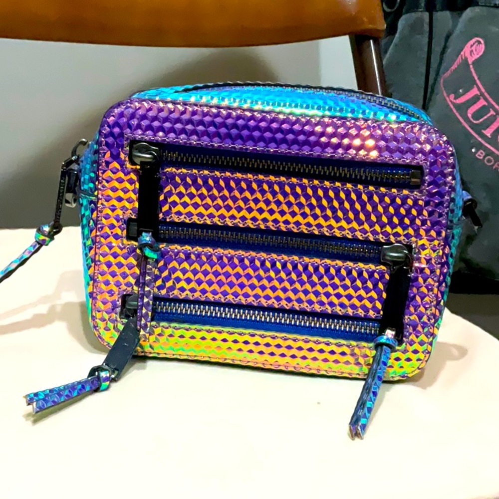 RARE Rebecca Minkoff Oil Slick Camera Bag